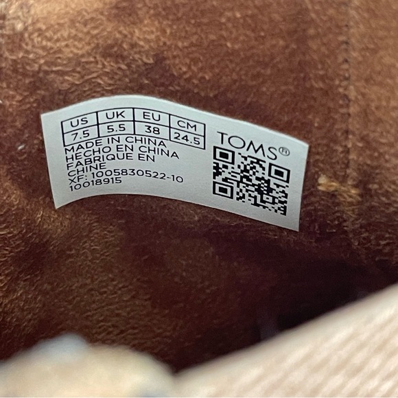 TOMS Kelsey Wedge Bootie Leopard Print Suede Size 7.5 - Picture 11 of 13